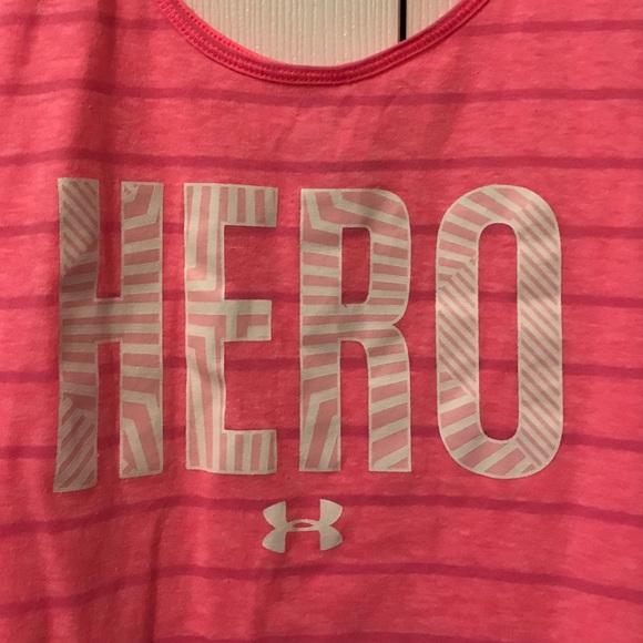 Under Armour Pink Breast Cancer HERO workout tank - Picture 3 of 7
